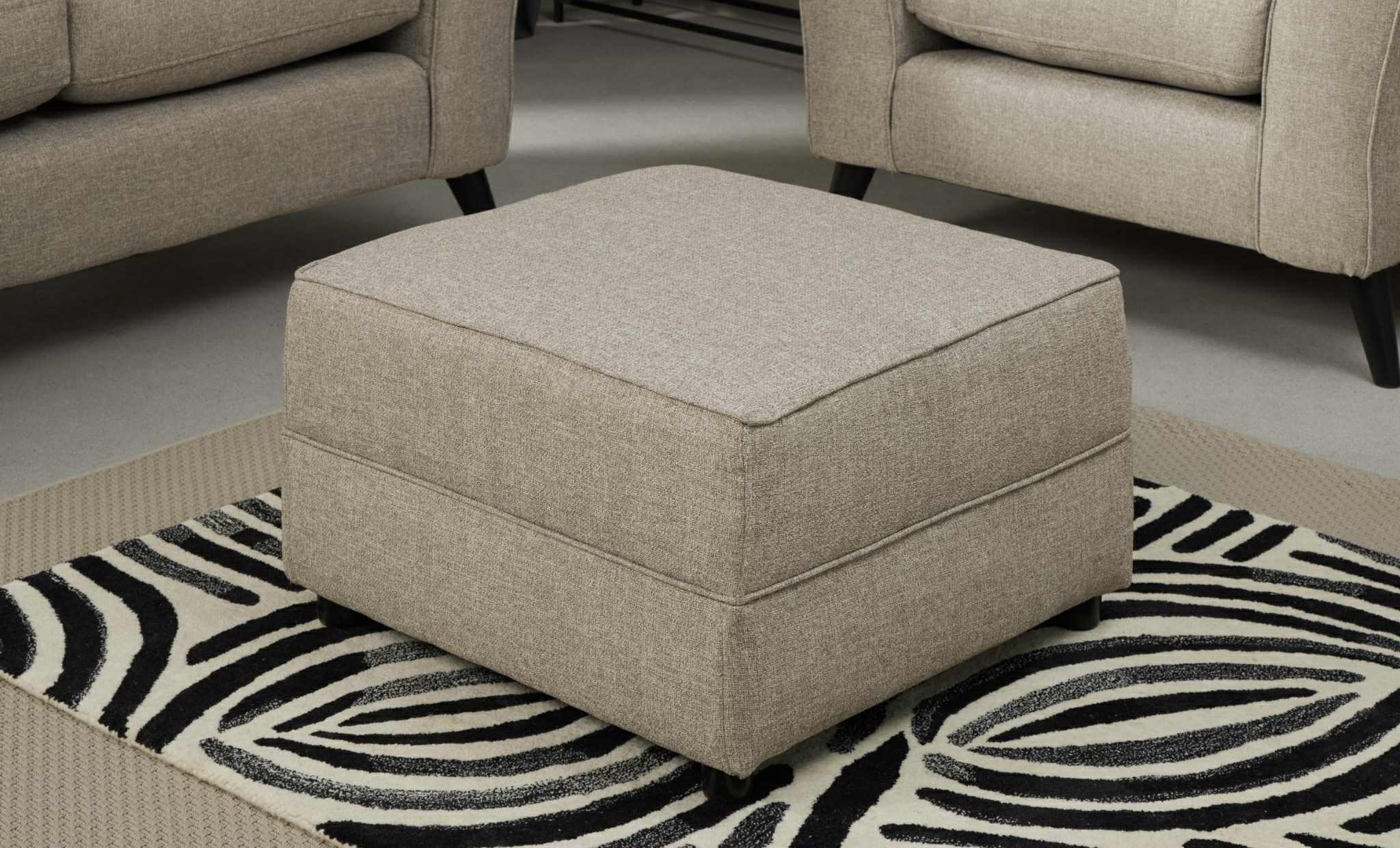 Libby Footstool - Oatmeal