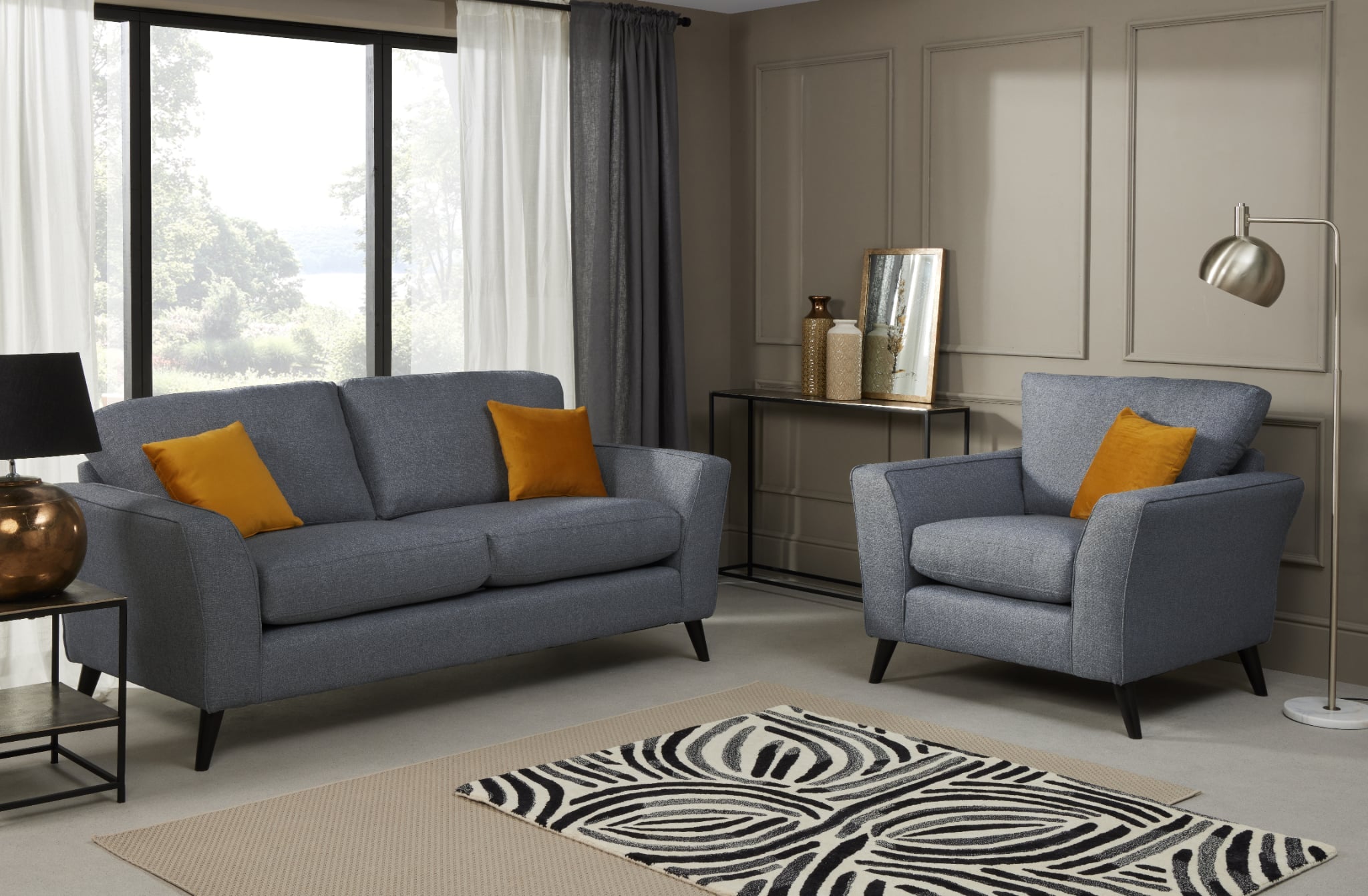 Libby 3 Seater Sofa - Denim