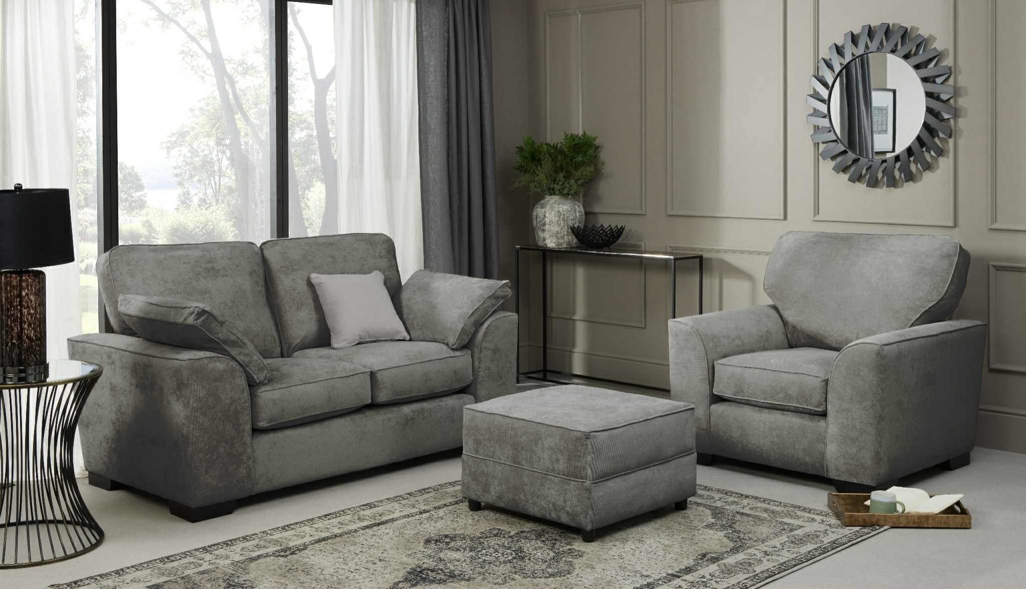 Lawson Footstool - Grey