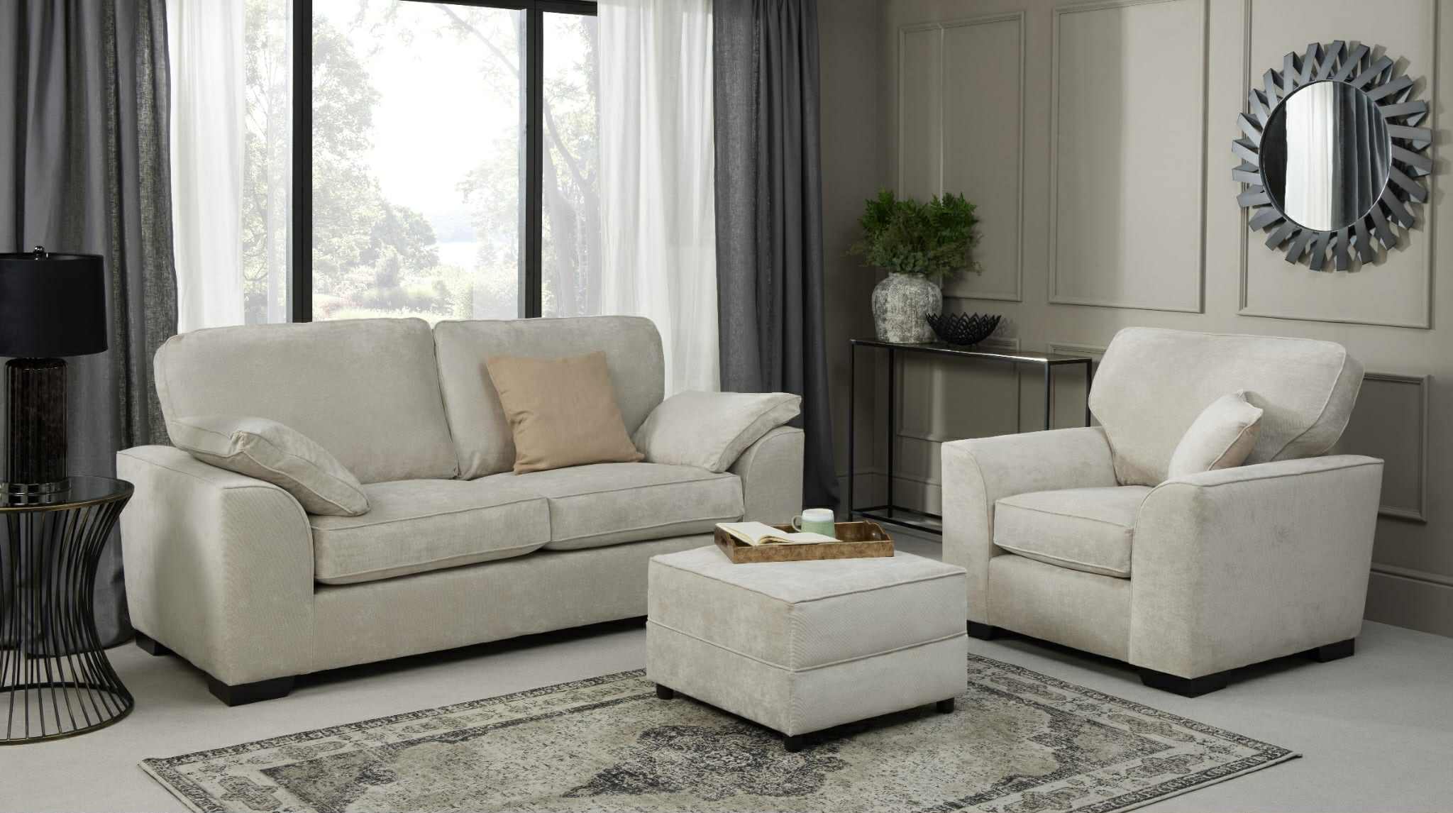 Lawson 3 Seater Sofa - Silver