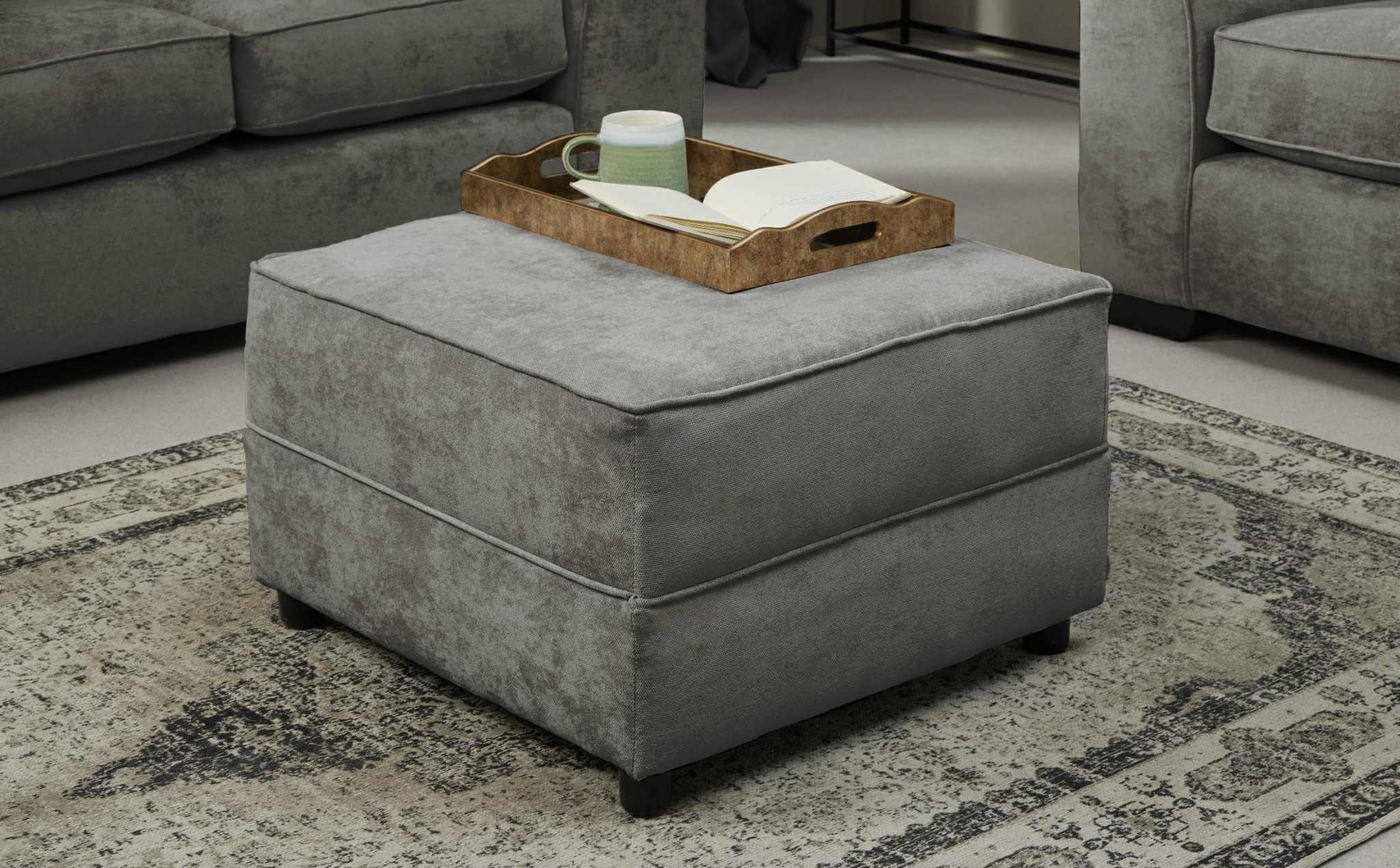 Lawson Footstool - Grey
