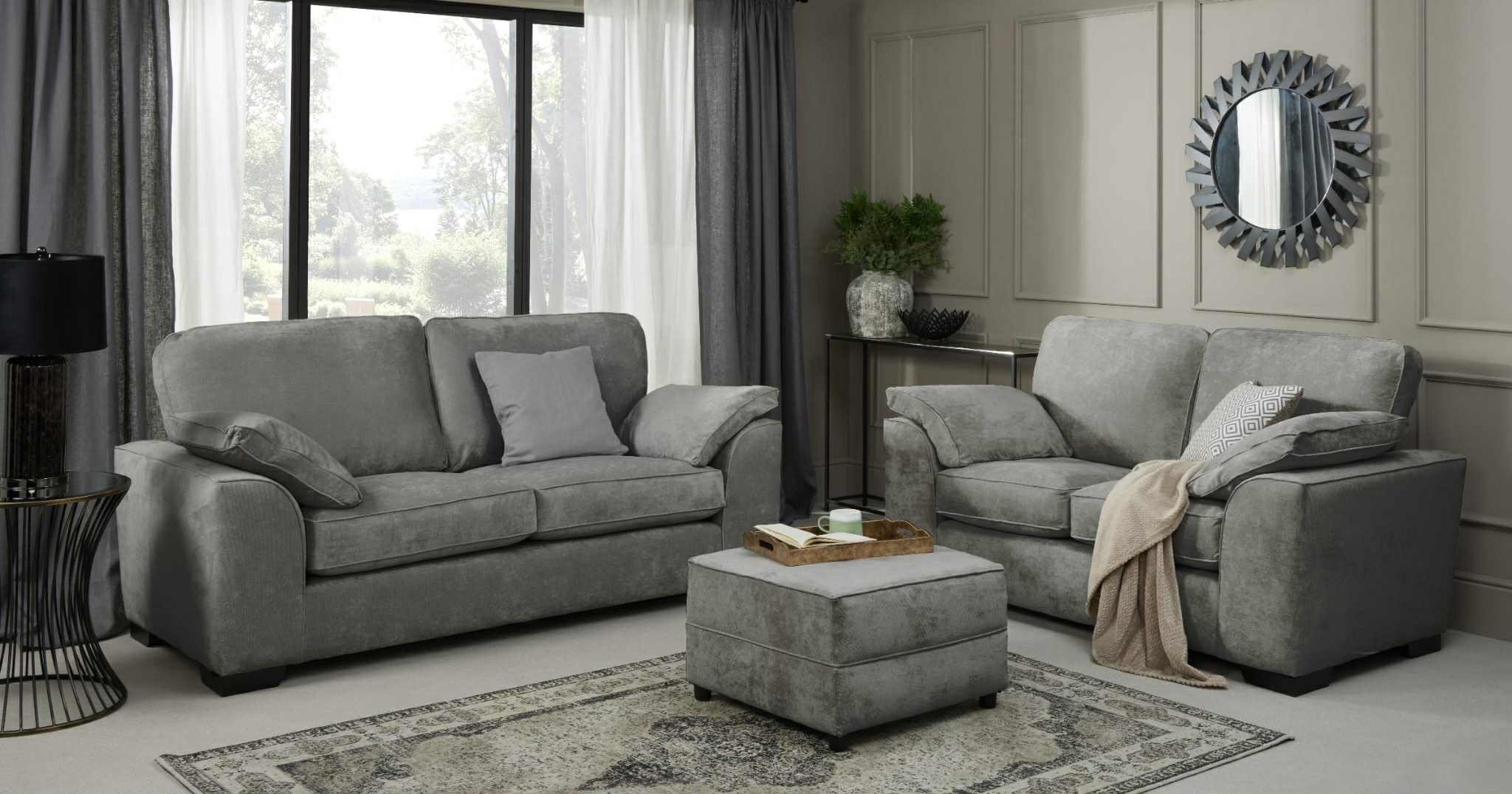 Lawson Footstool - Grey