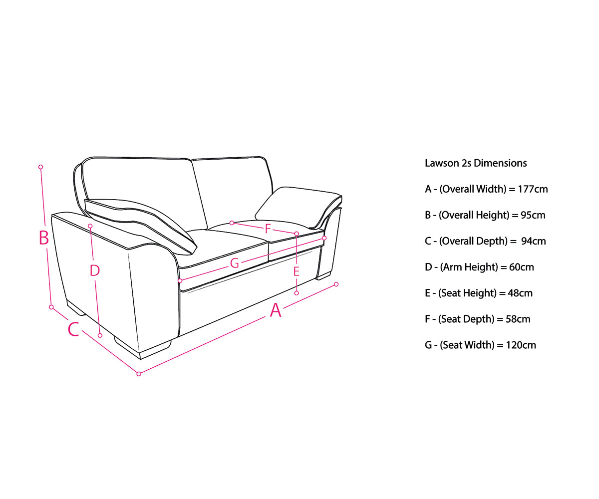 Lawson 2 Seater Sofa - Nutmeg