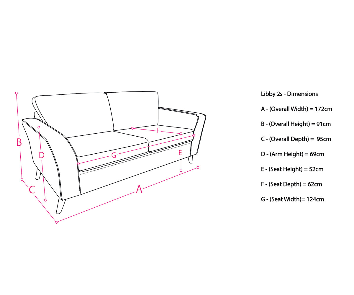 Libby 2 Seater Sofa - Oatmeal