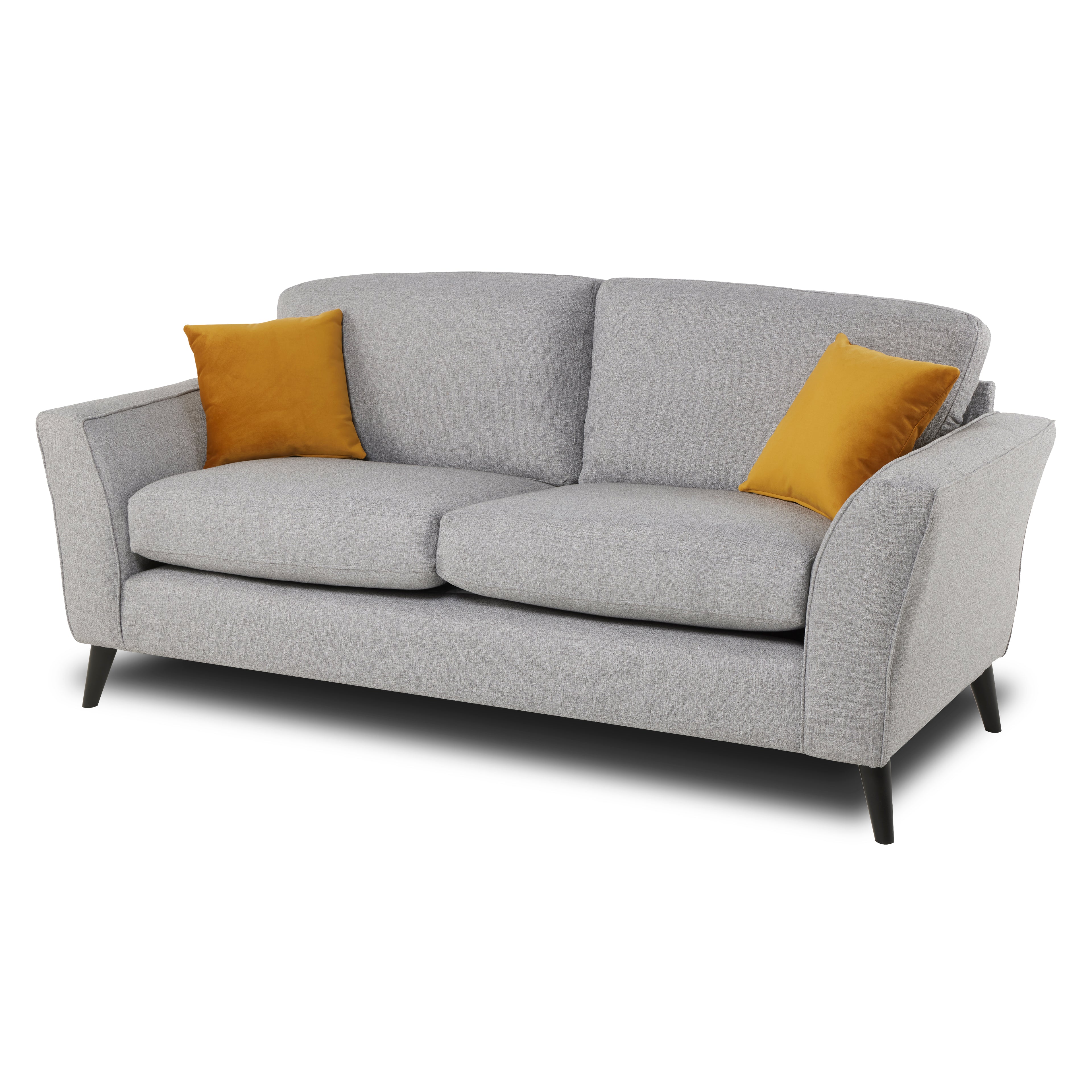 Libby 3 Seater Sofa - Silver