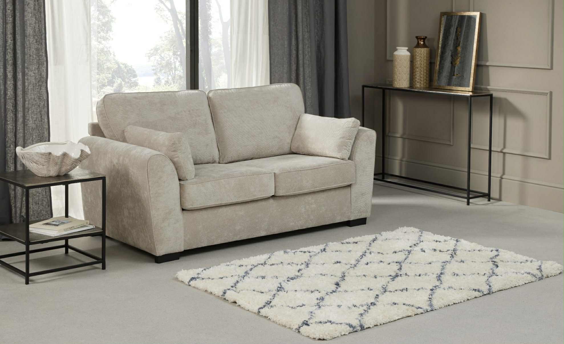 Roma Sofa Bed - Silver