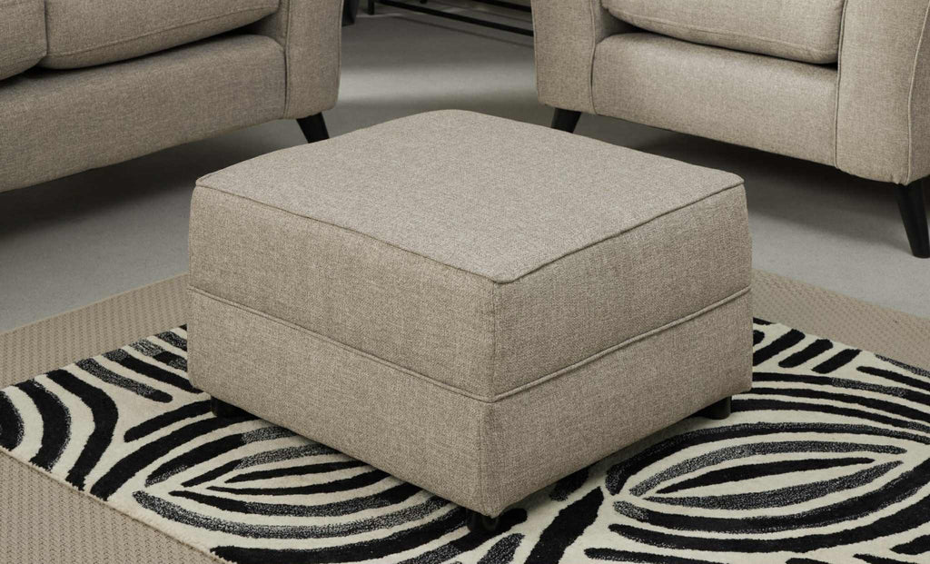 Libby Footstool - Oatmeal