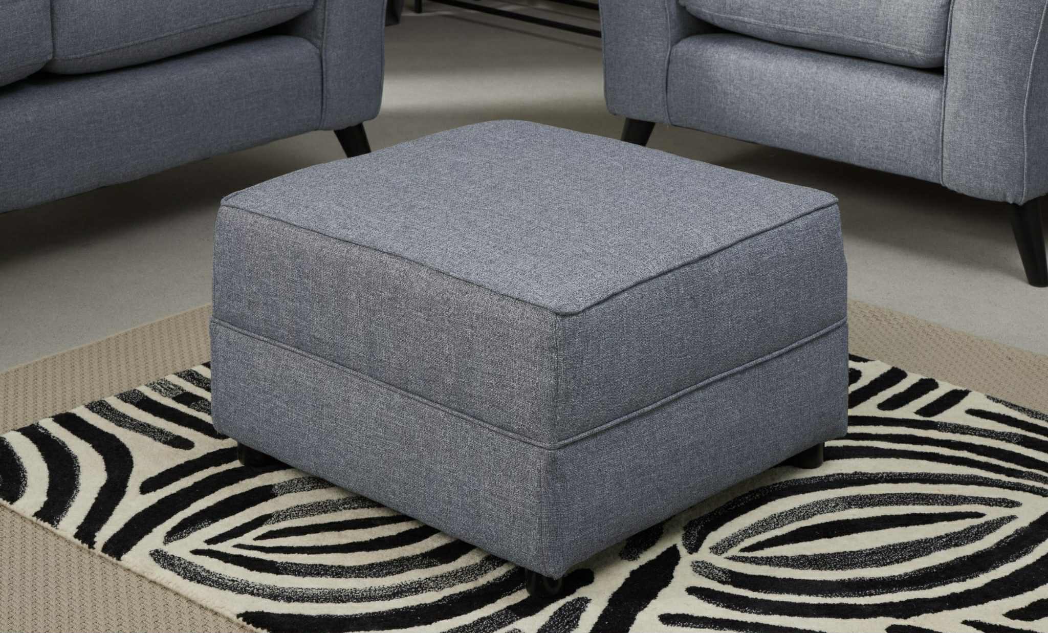 Libby Footstool - Denim
