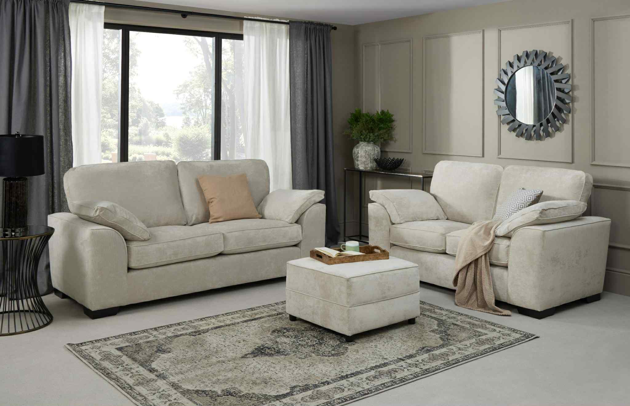 Lawson Footstool - Silver