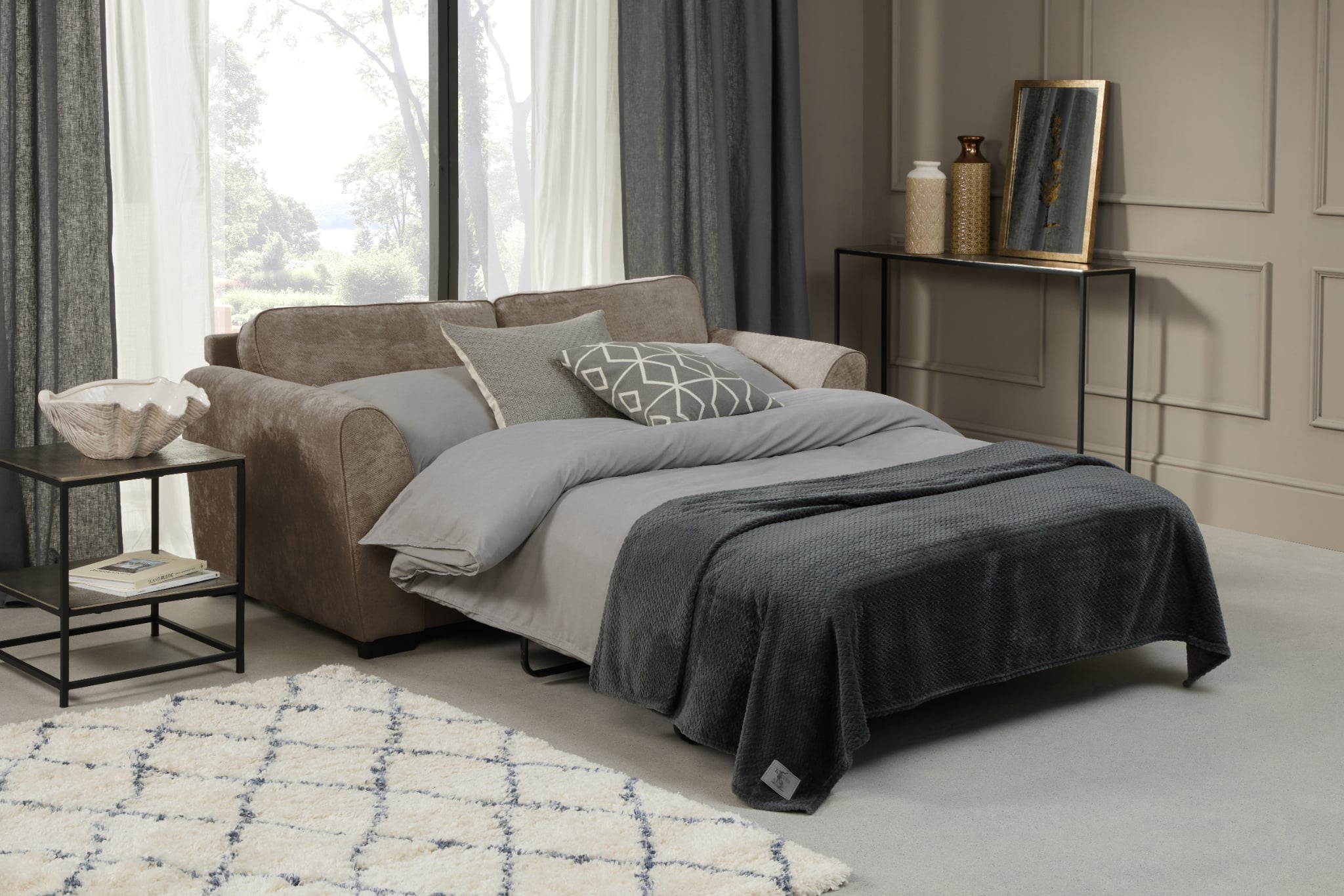 Roma Sofa Bed - Nutmeg